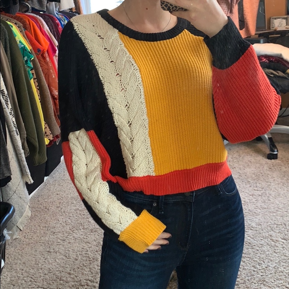 Colorblock sweater